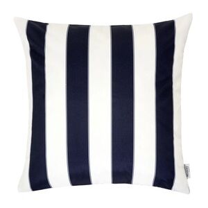 HOMEY COZY NWT 2pc horizon striped indoor/outdoor pillows -navy/white -20”